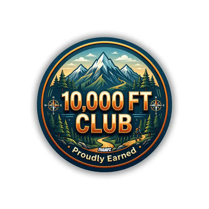 10,000 FT Club Mountain Adventure Pin Badge – Trekking Travel Souvenir