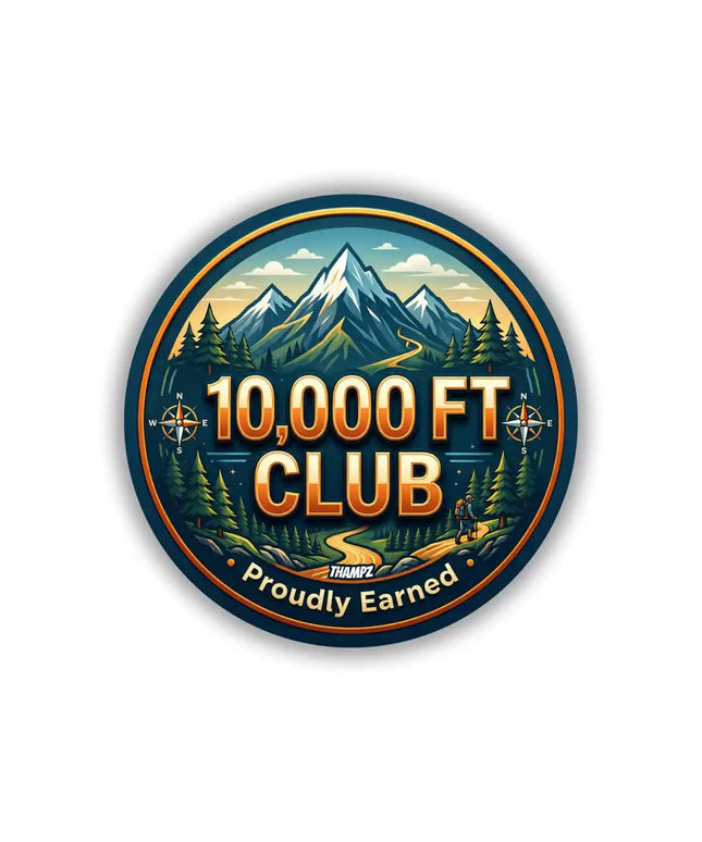 10,000 FT Club Mountain Adventure Pin Badge – Trekking Travel Souvenir