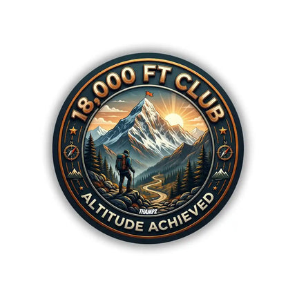 18,000 Ft Club Achievement Pin Badge – Himalayan Adventure Souvenir