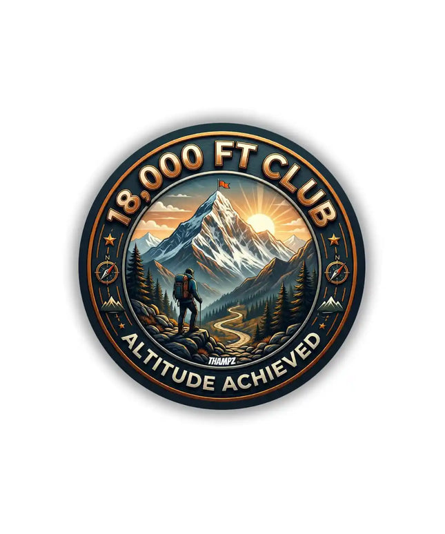 18,000 Ft Club Achievement Pin Badge – Himalayan Adventure Souvenir