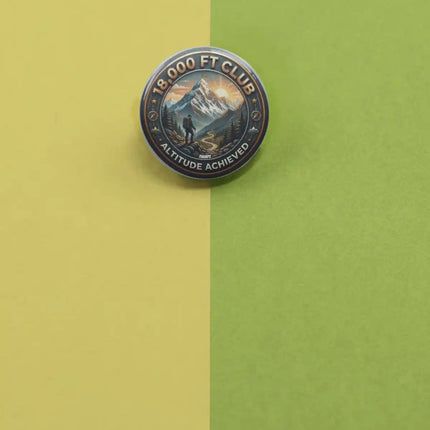 18,000 Ft Club Achievement Pin Badge – Himalayan Adventure Souvenir