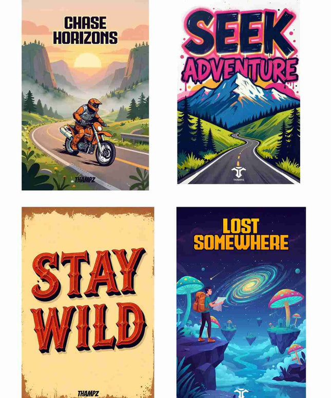 Wanderlust Adventure Postcard Combo