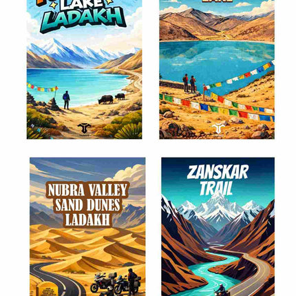 Ladakh Lakes Postcard Combo