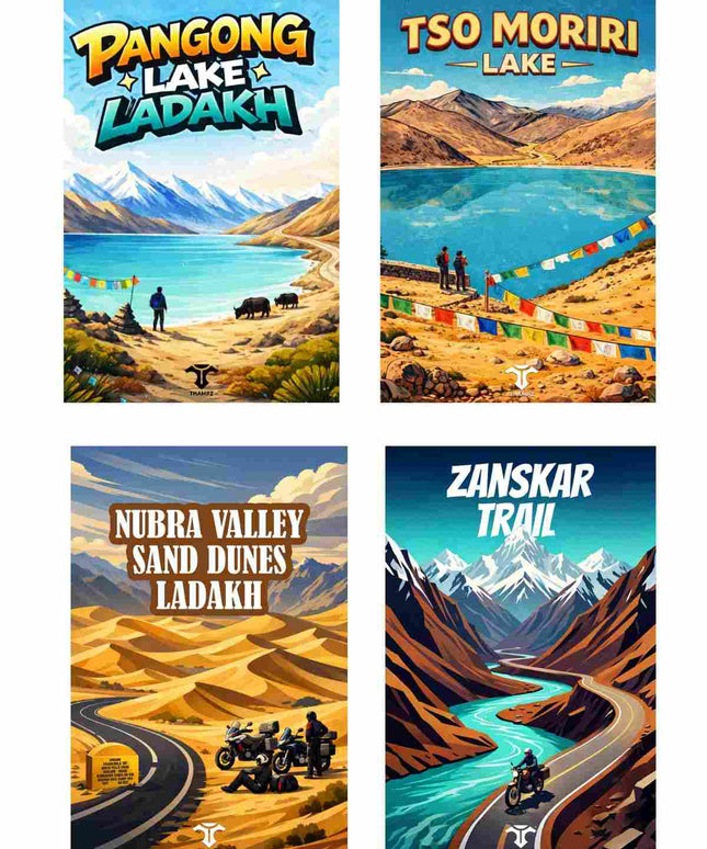Ladakh Lakes Postcard Combo
