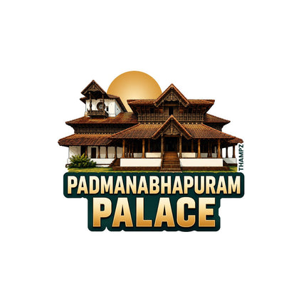 Padmanabhapuram Palace 3D Embossed Flexible Fridge Magnet – Kerala Heritage Travel Souvenir