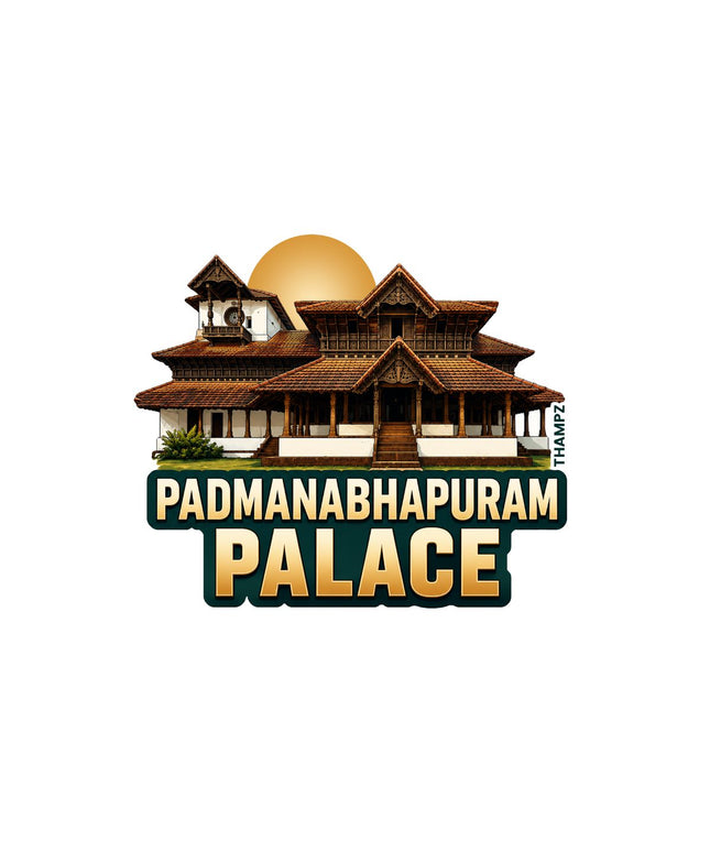 Padmanabhapuram Palace 3D Embossed Flexible Fridge Magnet – Kerala Heritage Travel Souvenir