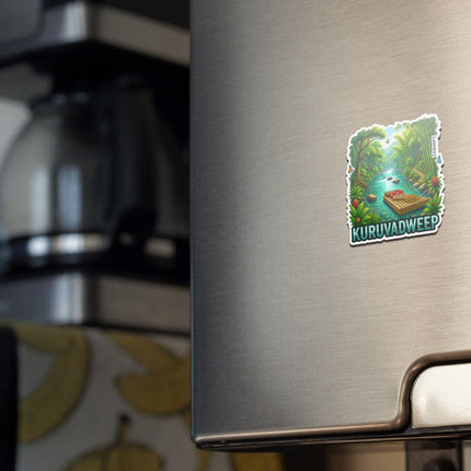 Kuruvadweep Wayanad Kerala 3D Embossed Flexible Fridge Magnet – Nature Travel Souvenir