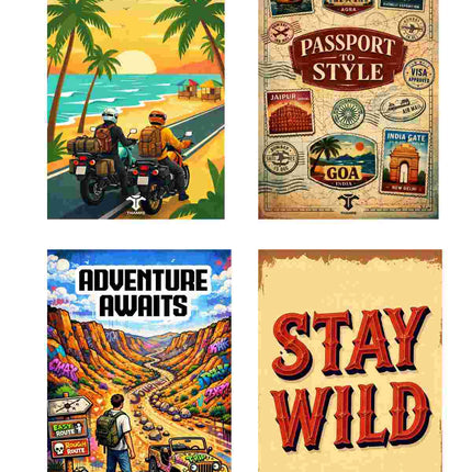 Adventure Travel Postcard Combo