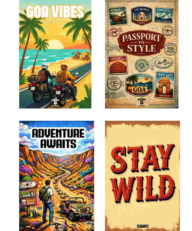 Adventure Travel Postcard Combo