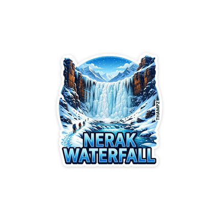 Nerak Waterfall 3D Embossed Flexible Fridge Magnet – Ladakh Travel Souvenir