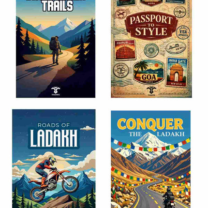 Travel Adventure Postcard Combo