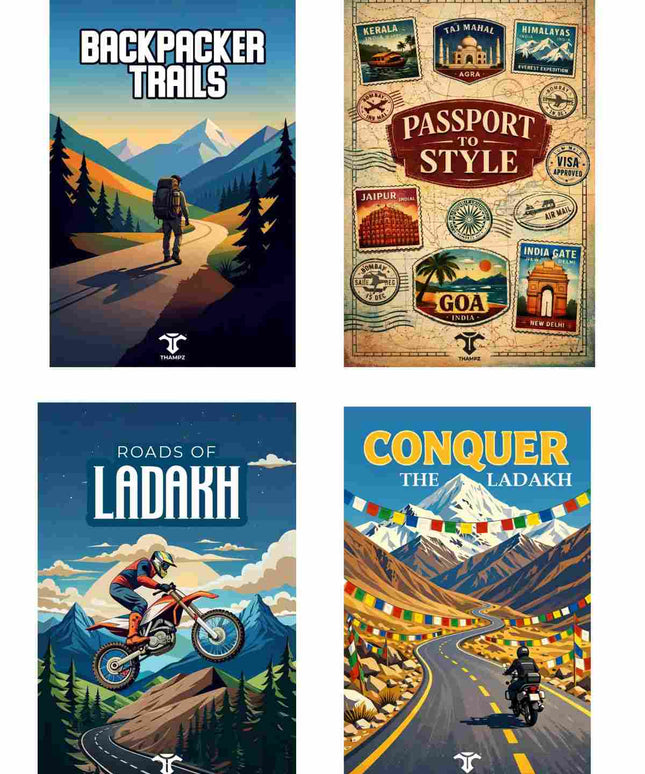 Travel Adventure Postcard Combo