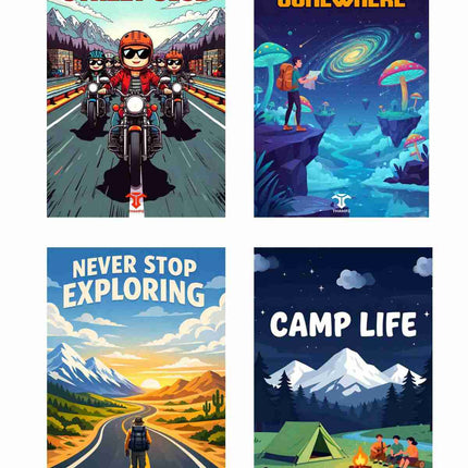 Adventure Lifestyle Postcard Combo
