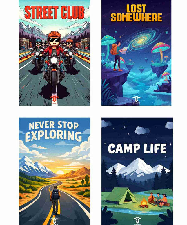 Adventure Lifestyle Postcard Combo