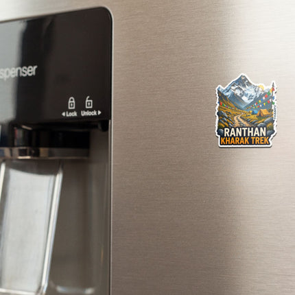 Ranthan Kharak Trek Uttarakhand 3D Embossed Flexible Fridge Magnet – Himalayan Travel Souvenir