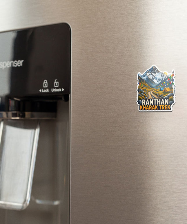 Ranthan Kharak Trek Uttarakhand 3D Embossed Flexible Fridge Magnet – Himalayan Travel Souvenir