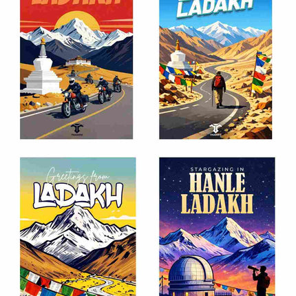 Ladakh Travel Postcard Combo