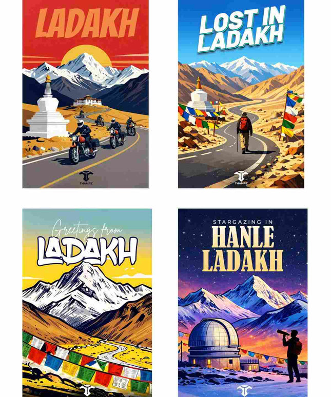 Ladakh Travel Postcard Combo