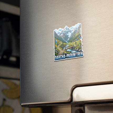 Darcha–Padum Trek 3D Embossed Flexible Fridge Magnet – Zanskar Valley Himalayan Adventure Souvenir
