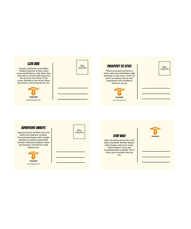 Adventure Travel Postcard Combo