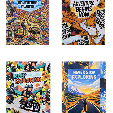 Adventure Motivation Postcard Combo