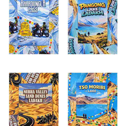 Ladakh Adventure Postcard Combo