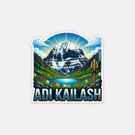 Adi Kailash Fridge Magnet – Himalayan Spiritual Travel Souvenir & Collectible