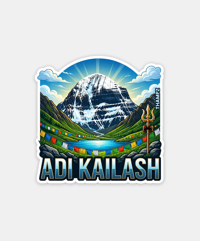 Adi Kailash Fridge Magnet – Himalayan Spiritual Travel Souvenir & Collectible