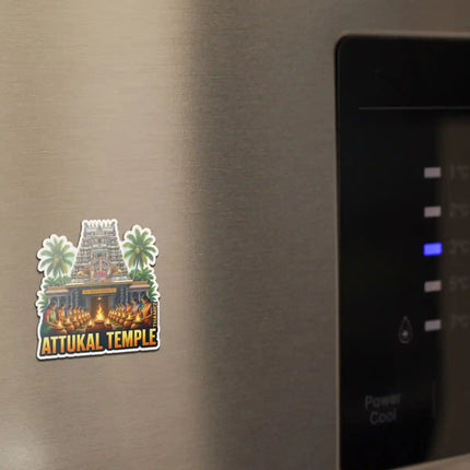 Attukal Temple Fridge Magnet – Spiritual Travel Souvenir & Collectible