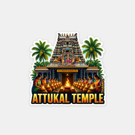 Attukal Temple Fridge Magnet – Spiritual Travel Souvenir & Collectible