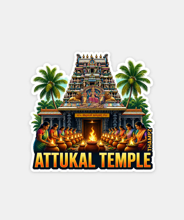 Attukal Temple Fridge Magnet – Spiritual Travel Souvenir & Collectible
