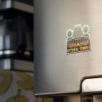 Attukal Temple Fridge Magnet – Spiritual Travel Souvenir & Collectible