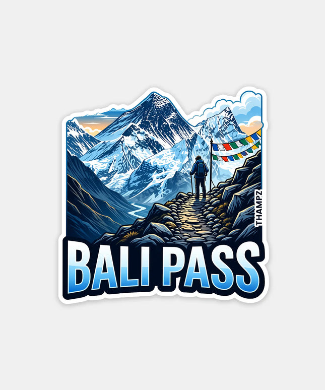 Bali Pass Fridge Magnet – Trekking Travel Souvenir & Collectible