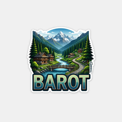 Barot Fridge Magnet – Himalayan Travel Souvenir & Collectible
