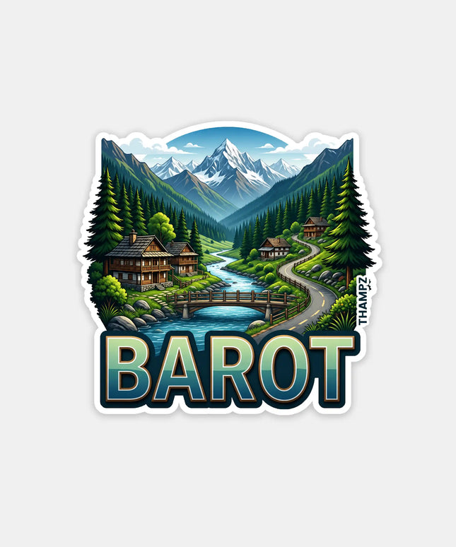 Barot Fridge Magnet – Himalayan Travel Souvenir & Collectible
