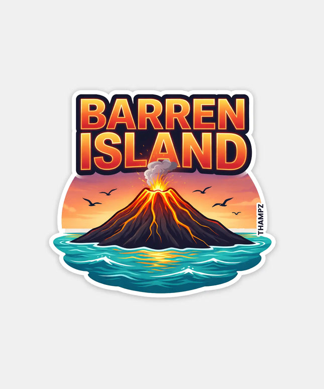 Barren Island Fridge Magnet – Island Travel Souvenir & Collectible