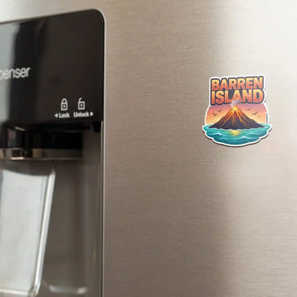 Barren Island Fridge Magnet – Island Travel Souvenir & Collectible