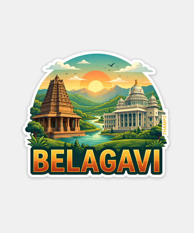 Belagavi Fridge Magnet – Heritage Travel Souvenir & Collectible