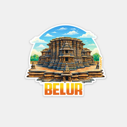 Belur Fridge Magnet – Heritage Travel Souvenir & Collectible