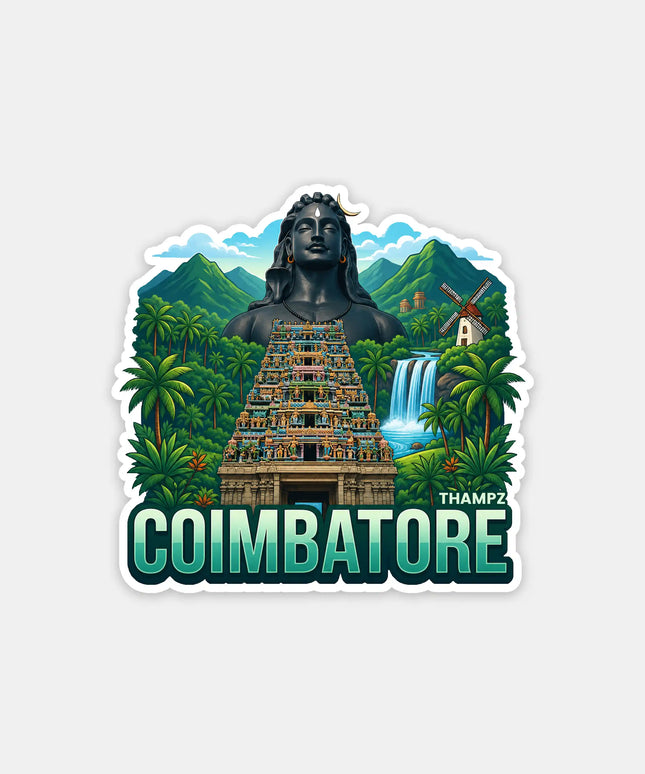 Coimbatore Fridge Magnet – City Travel Souvenir & Collectible