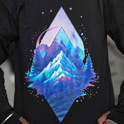 Cosmic Mountain-Adventure Oversized T-Shirt
