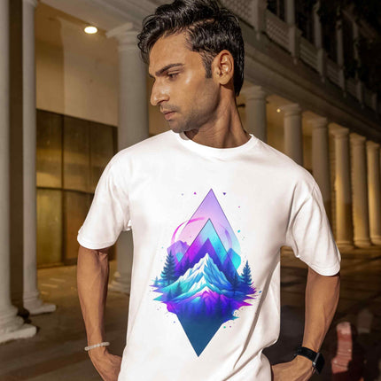 Cosmic Mountain-Adventure Oversized T-Shirt