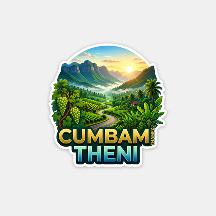 Cumbum, Theni Fridge Magnet – Valley Travel Souvenir & Collectible