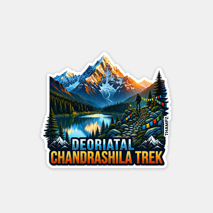 Deoriatal Chandrashila Trek Uttarakhand 3D Embossed Flexible Fridge Magnet – Himalayan Travel Souvenir