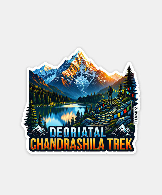 Deoriatal Chandrashila Trek Uttarakhand 3D Embossed Flexible Fridge Magnet – Himalayan Travel Souvenir