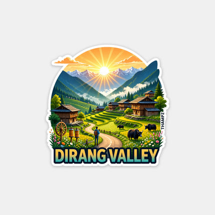 Dirang Valley Fridge Magnet – Himalayan Travel Souvenir & Collectible