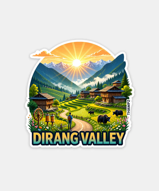 Dirang Valley Fridge Magnet – Himalayan Travel Souvenir & Collectible