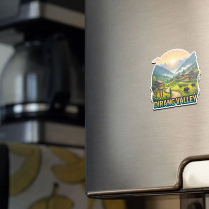 Dirang Valley Fridge Magnet – Himalayan Travel Souvenir & Collectible