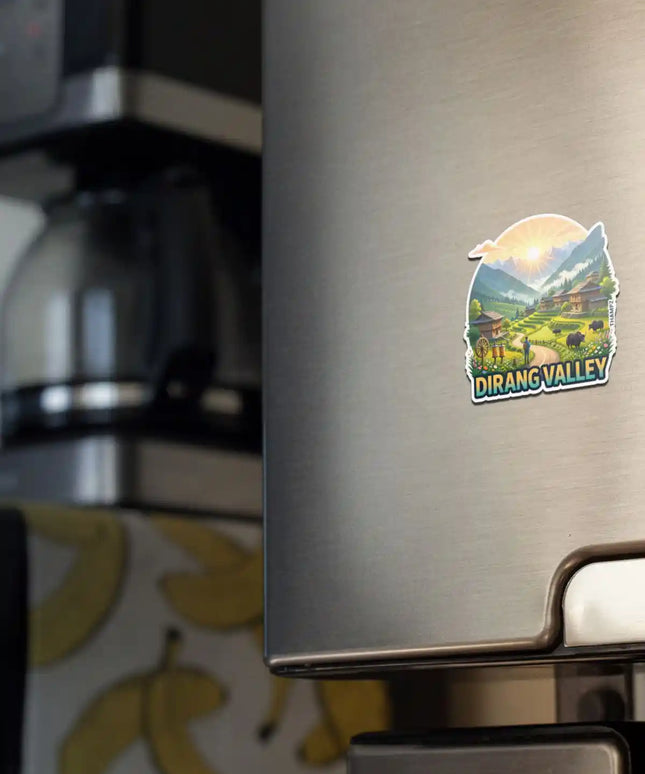 Dirang Valley Fridge Magnet – Himalayan Travel Souvenir & Collectible
