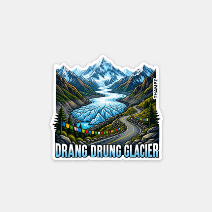 Drang Drung Glacier Fridge Magnet – Ladakh Travel Souvenir & Collectible